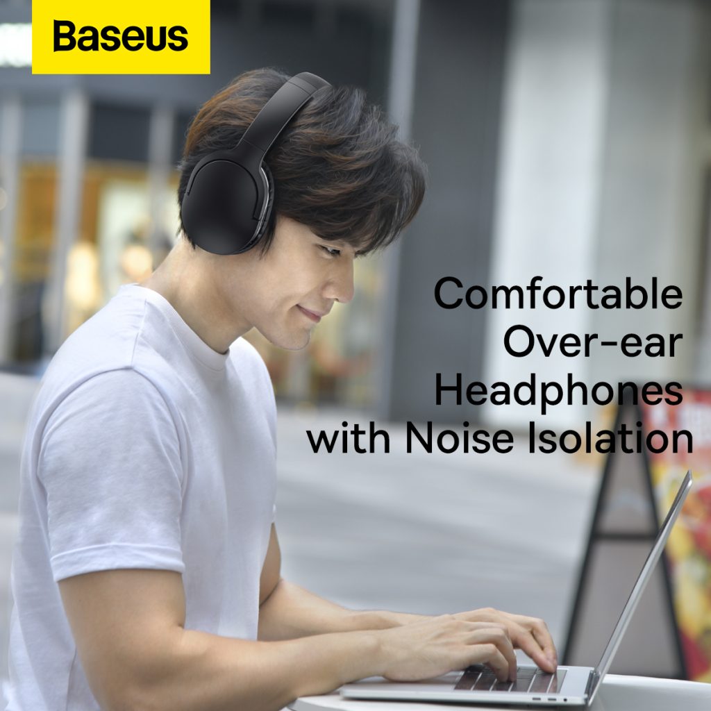 Baseus Encok D02 Pro Bluetooth Headphones | 40mm Full Range Audio Unit