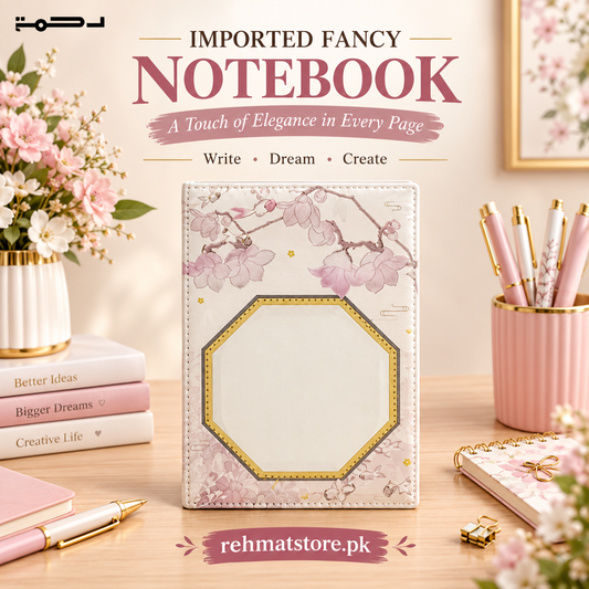 Premium Aesthetic Faux-Leather Diary.