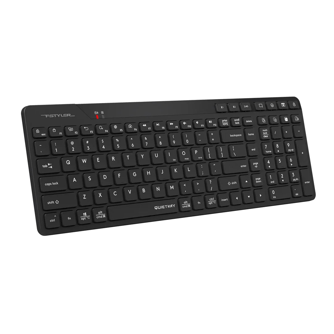 A4Tech FStyler FBK27C AS Bluetooth & 2.4G Rechargeable Wireless Keyboard.