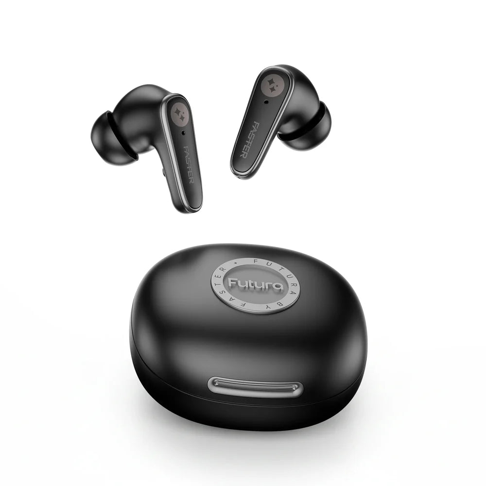 Faster Futura Ai-200 Bluetooth Earbuds | BT v6.0 | Black