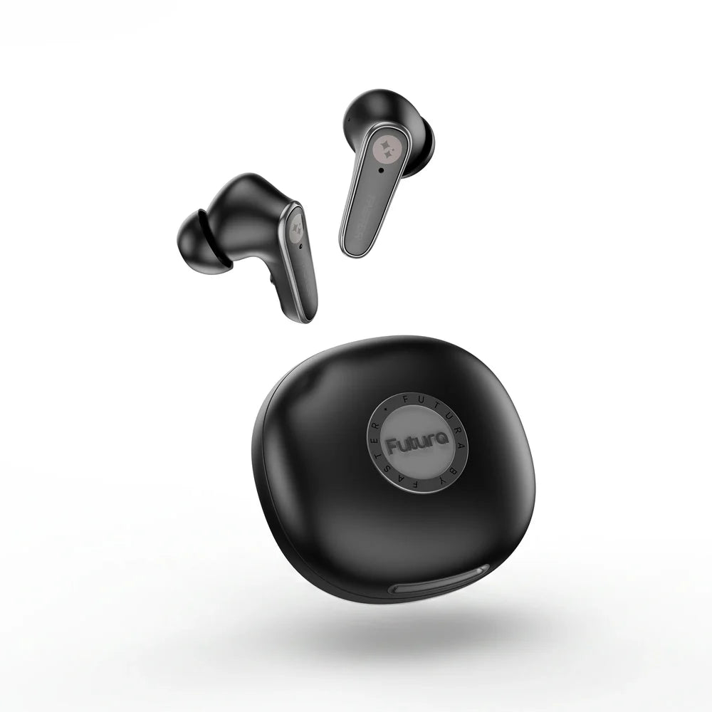 Faster Futura Ai-200 Bluetooth Earbuds | BT v6.0 | Black