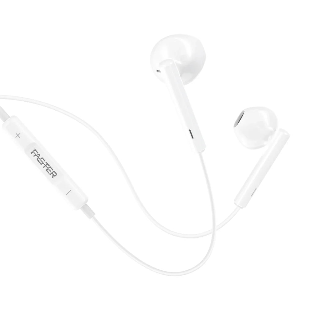Faster Frost Durable Type-C Semi-In-Ear Handsfree/Earphones | 14mm | SH-1C
