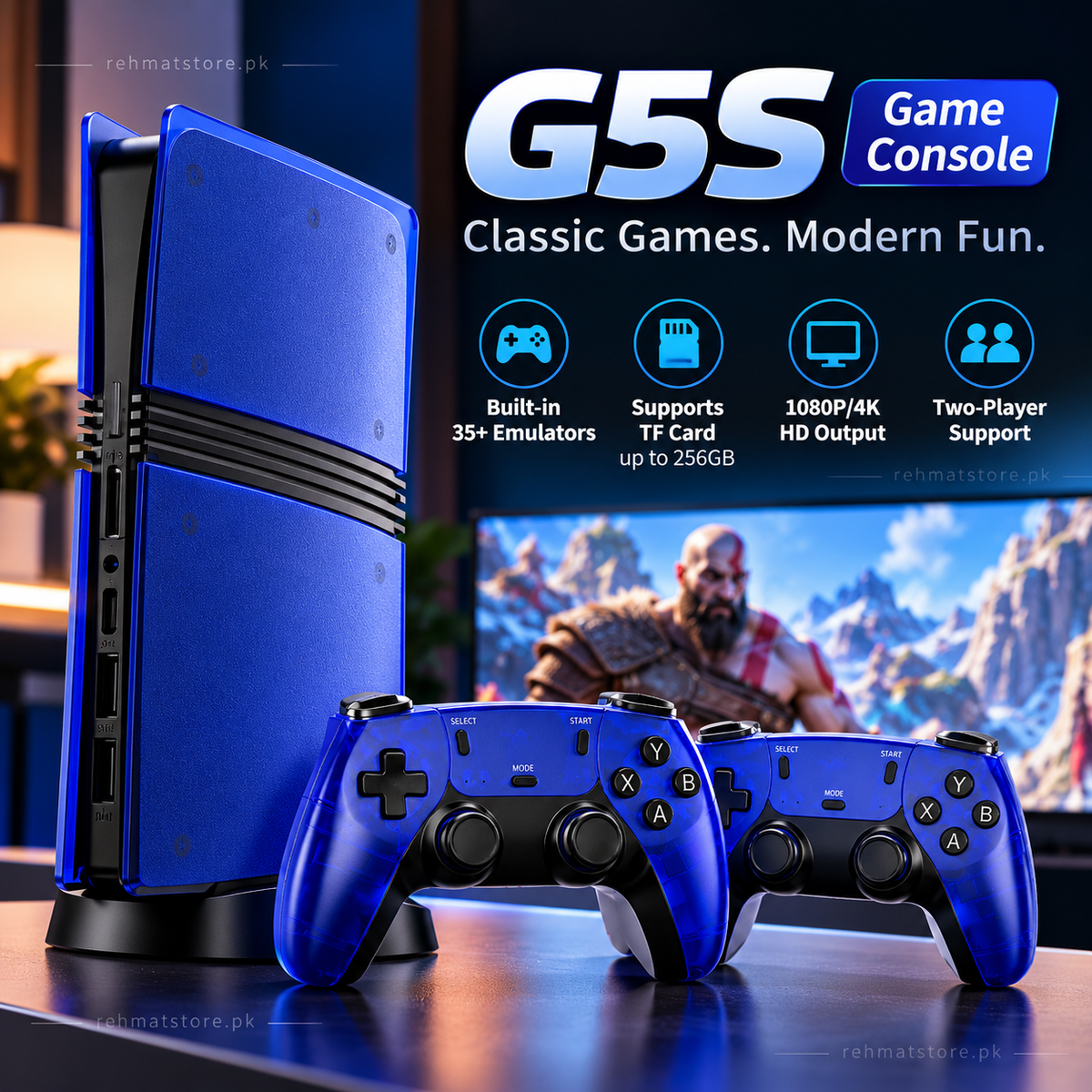 Game Box with Dual Controllers | Type-C input | GS5 Ultra | FREE SHIPPING