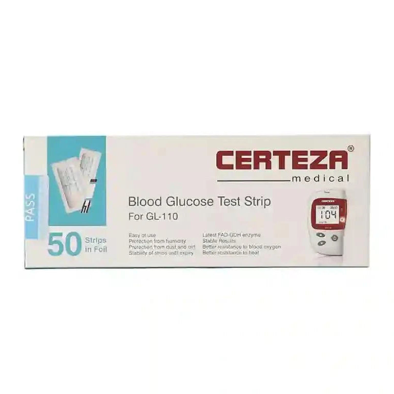 Certeza Blood Glucose Test Strips for GL-110