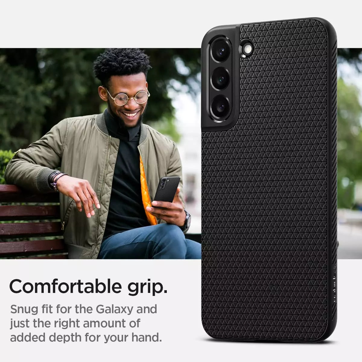 CLEARANCE SALE - Spigen Liquid Air Case for Galaxy S22 Plus  | ACS03953 – Black