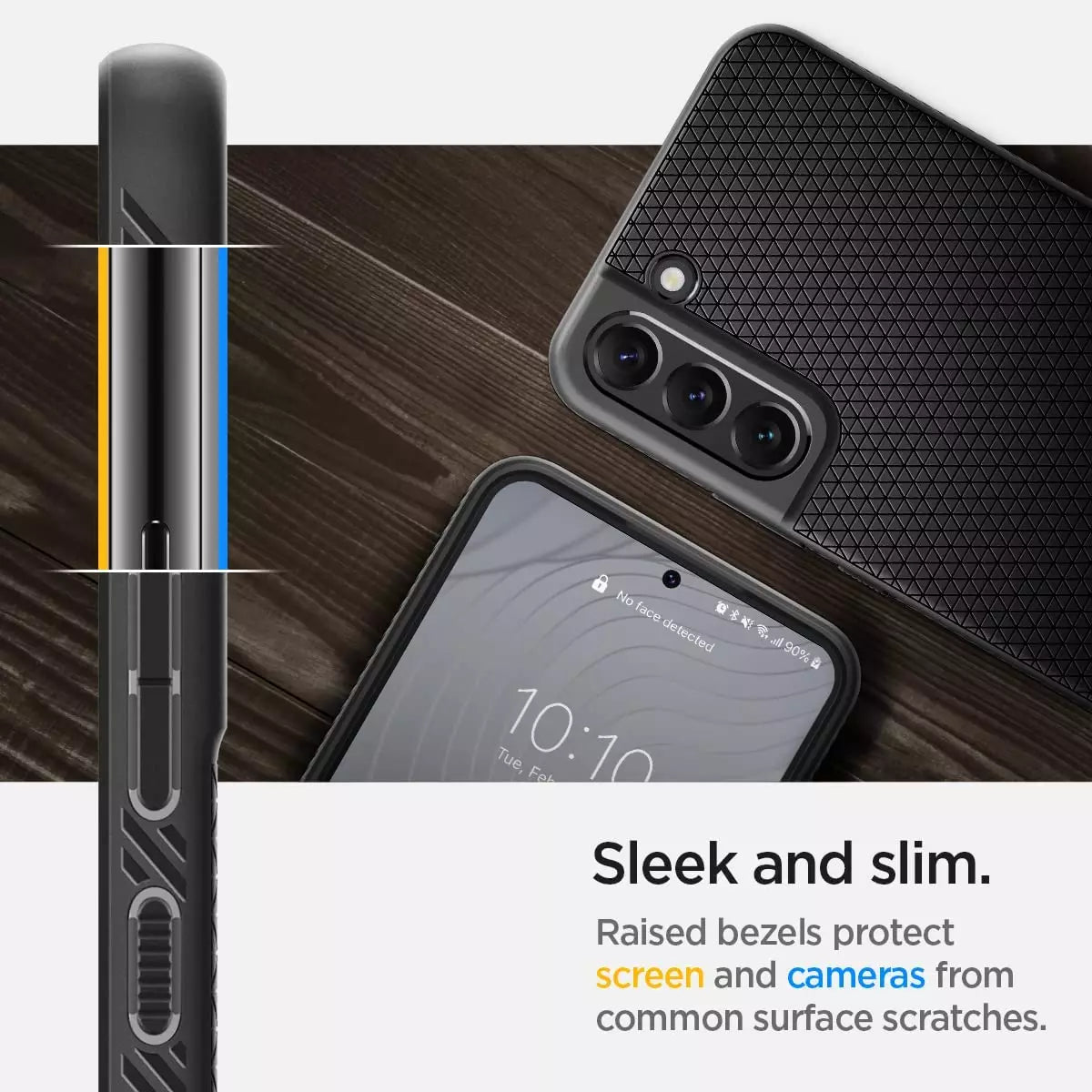 CLEARANCE SALE - Spigen Liquid Air Case for Galaxy S22 Plus  | ACS03953 – Black