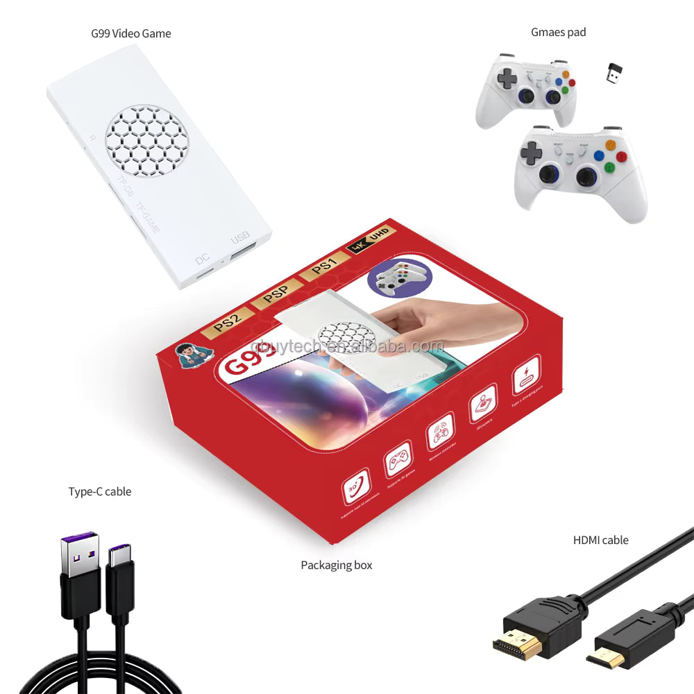 Game Stick with Dual Controllers | Type-C input | G99 | FREE SHIPPING