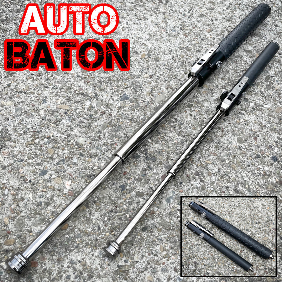 Automatic Spring Self-defense Telescopic Sticks 21inch Baton (will be back in stock soon)