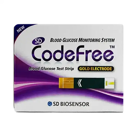 SD CodeFree Blood Glucose Test Strips | Korea | 2x25 Strip Bottles