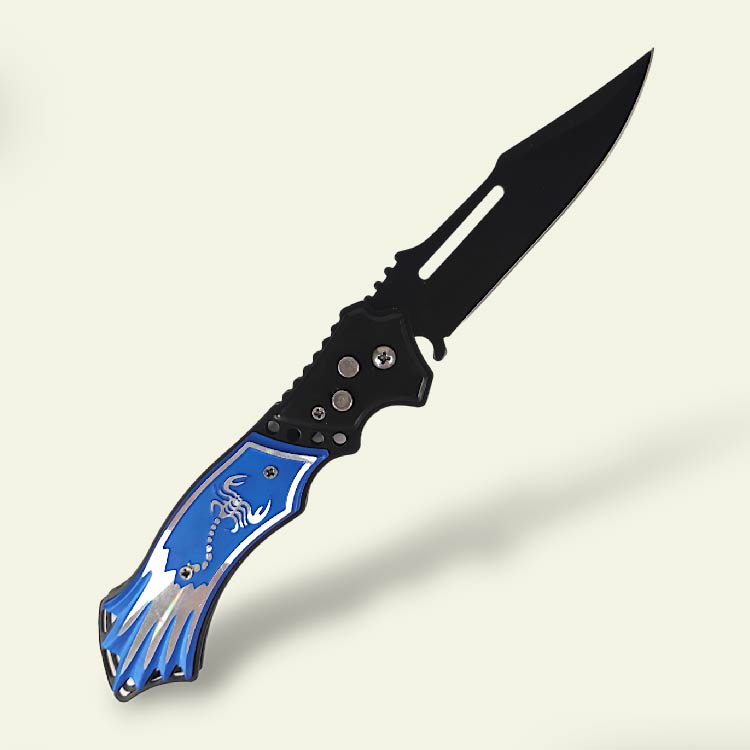 Scorpion Button Folding Knife | K-860 | 4/9.5"