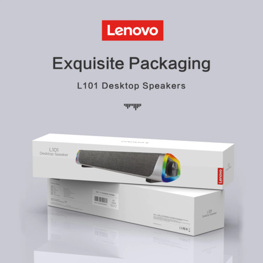 Lenovo SOUNDBAR 6W RGB Desktop Wired BT Speaker | 3Wx2 | L101