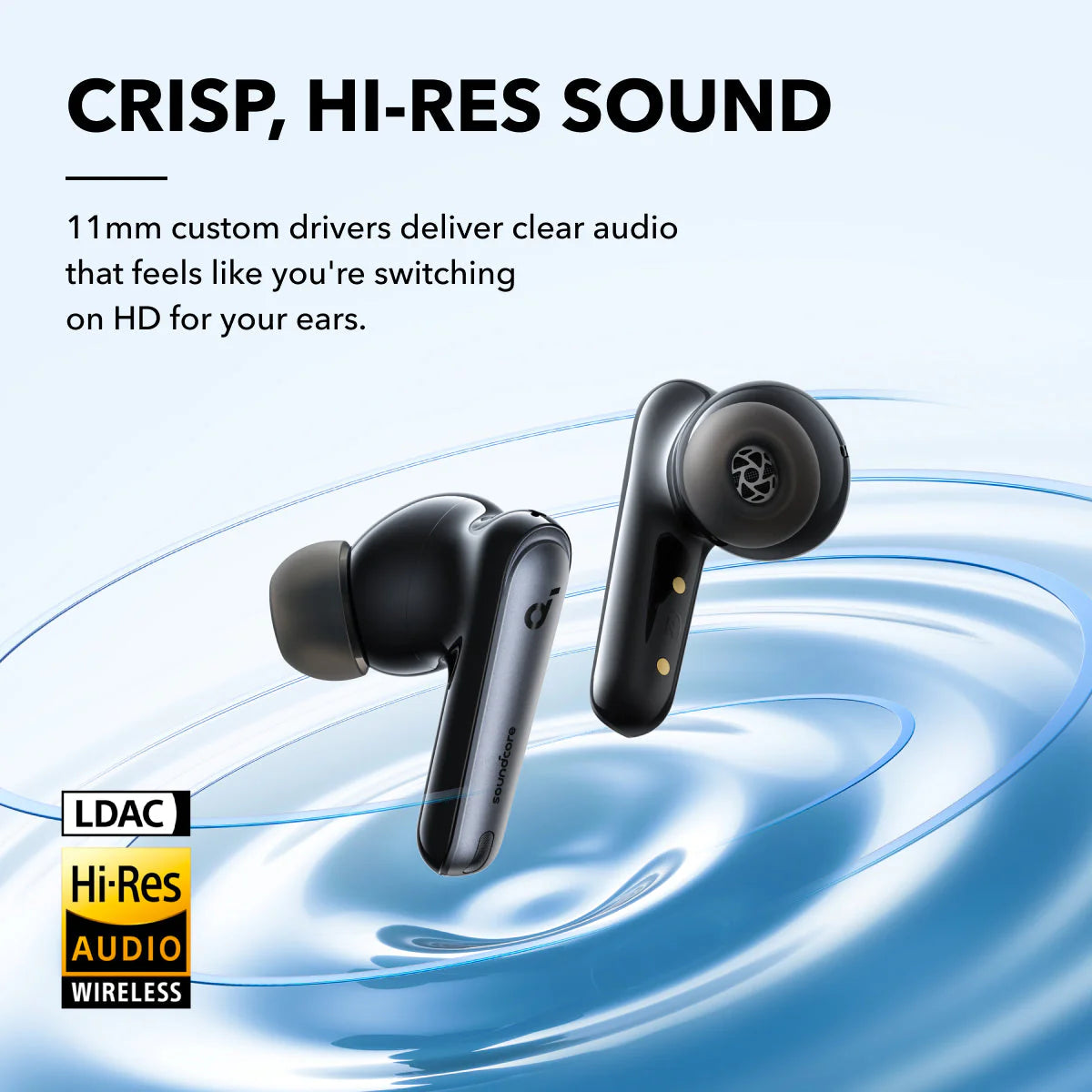 Anker soundcore Liberty 4 NC Bluetooth Earbuds | BT v5.3 Multi-point | Velvet Black