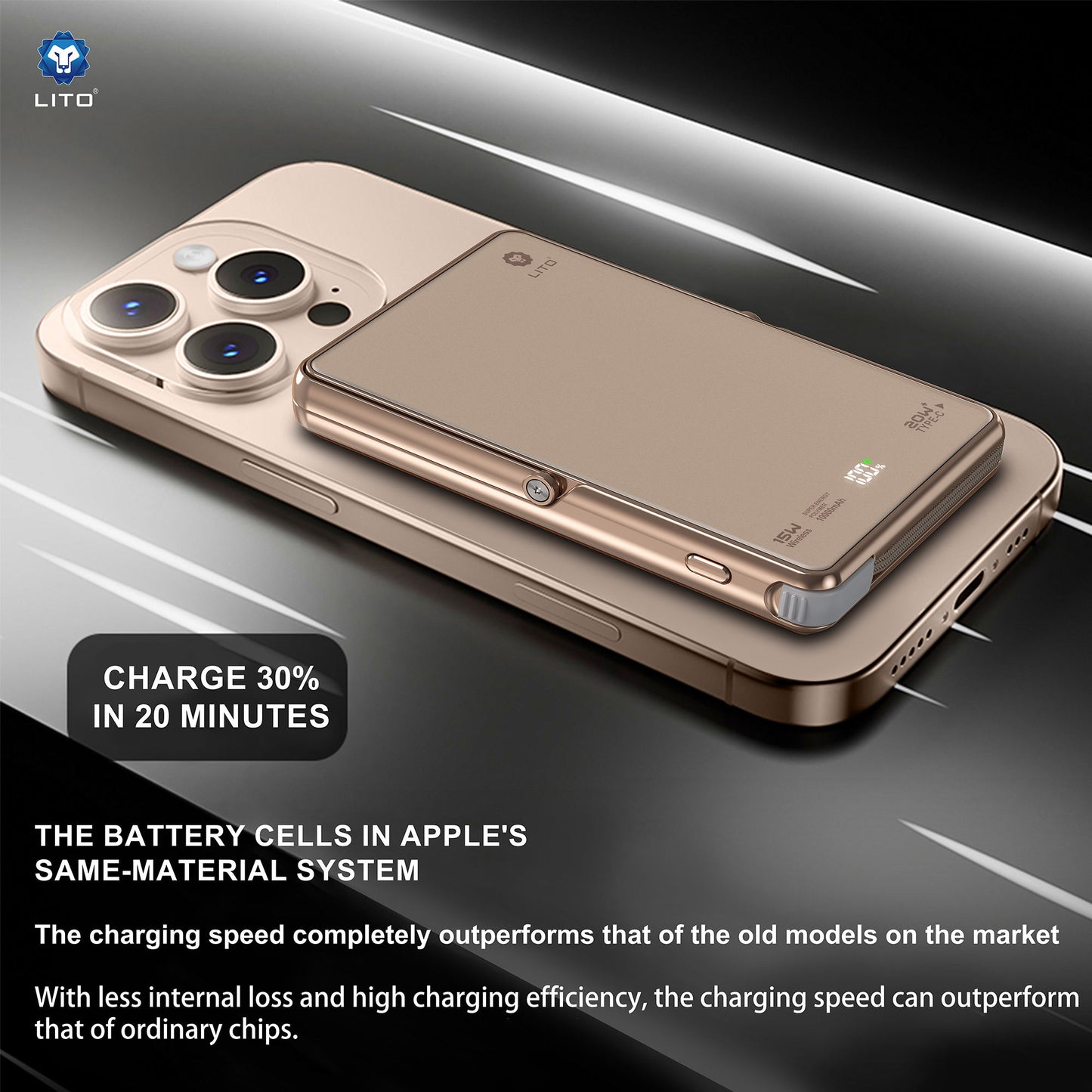 LITO 20W Wired+15W Wireless 10000mAh MagSafe PowerBank with Kickstand | LP03