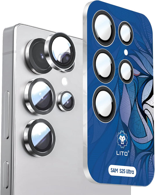 Lito Original PVD Camera Glass for Galaxy S25 Ultra – Grey/Silver Blue/White Silver
