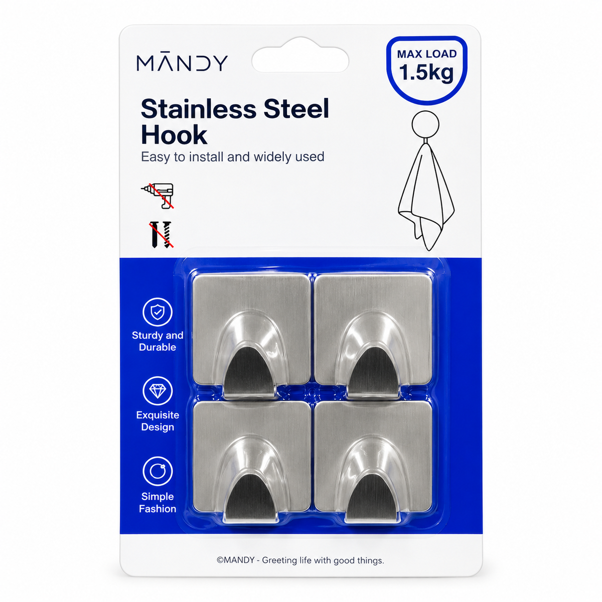 MANDY Stainless Steel Hook