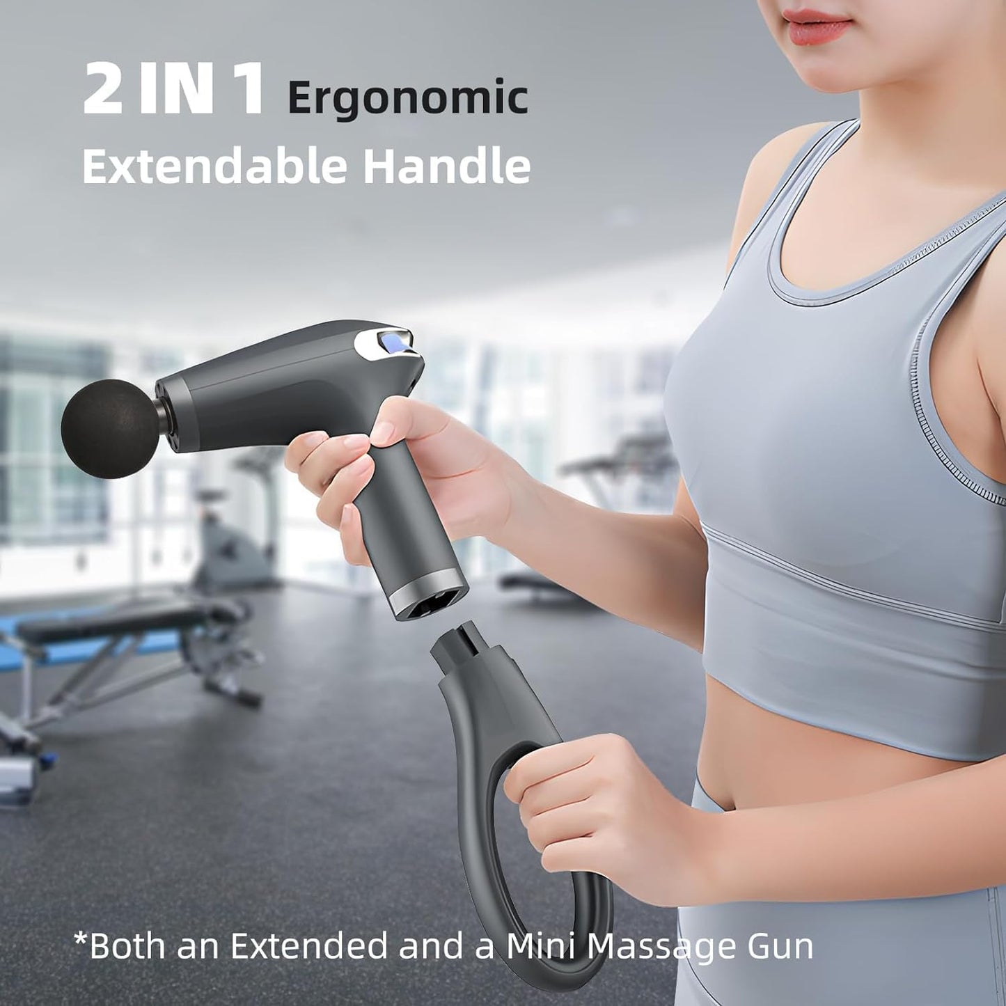 Blueidea Gun Massager 30W Type-C Rechargeable | BLD-326 | White