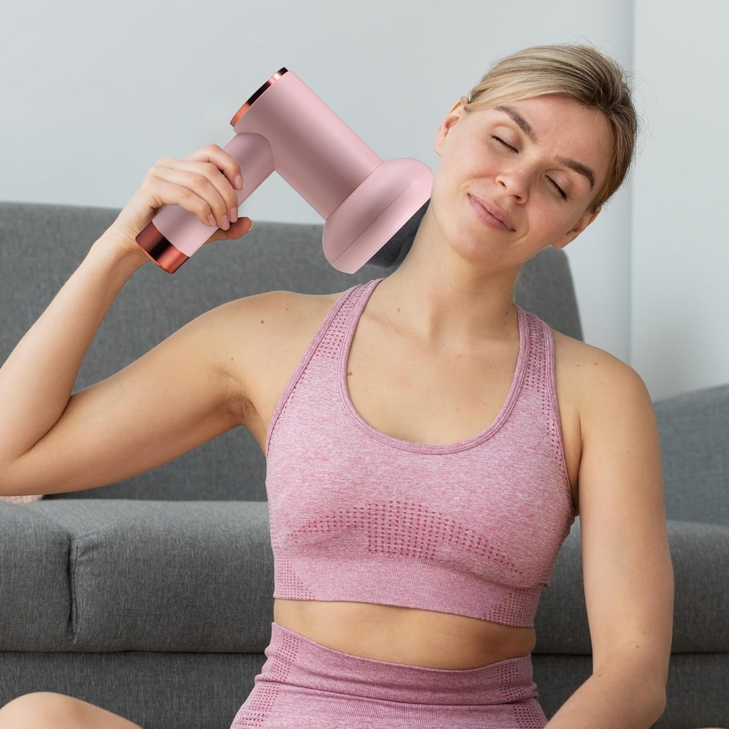 Blueidea Rotating/Spinning Shiatsu Massager | Type-C Rechargeable | BLD-630 | Pink