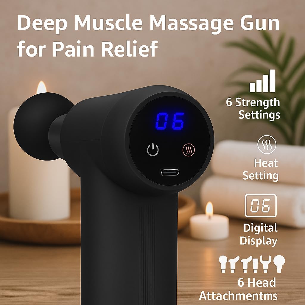 Heated + Cool Gel Gun Massager Type-C Rechargeable | XR666