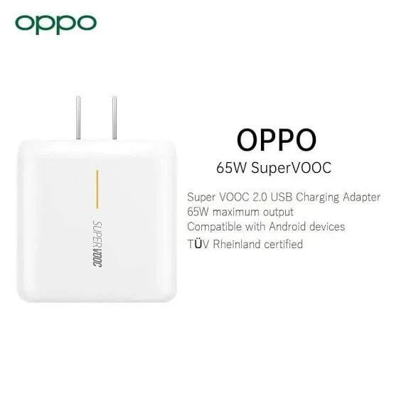 OPPO 65W SuperVOOC 2.0 Wall Adapter with A to C Cable | US Plug | VCA7GACH