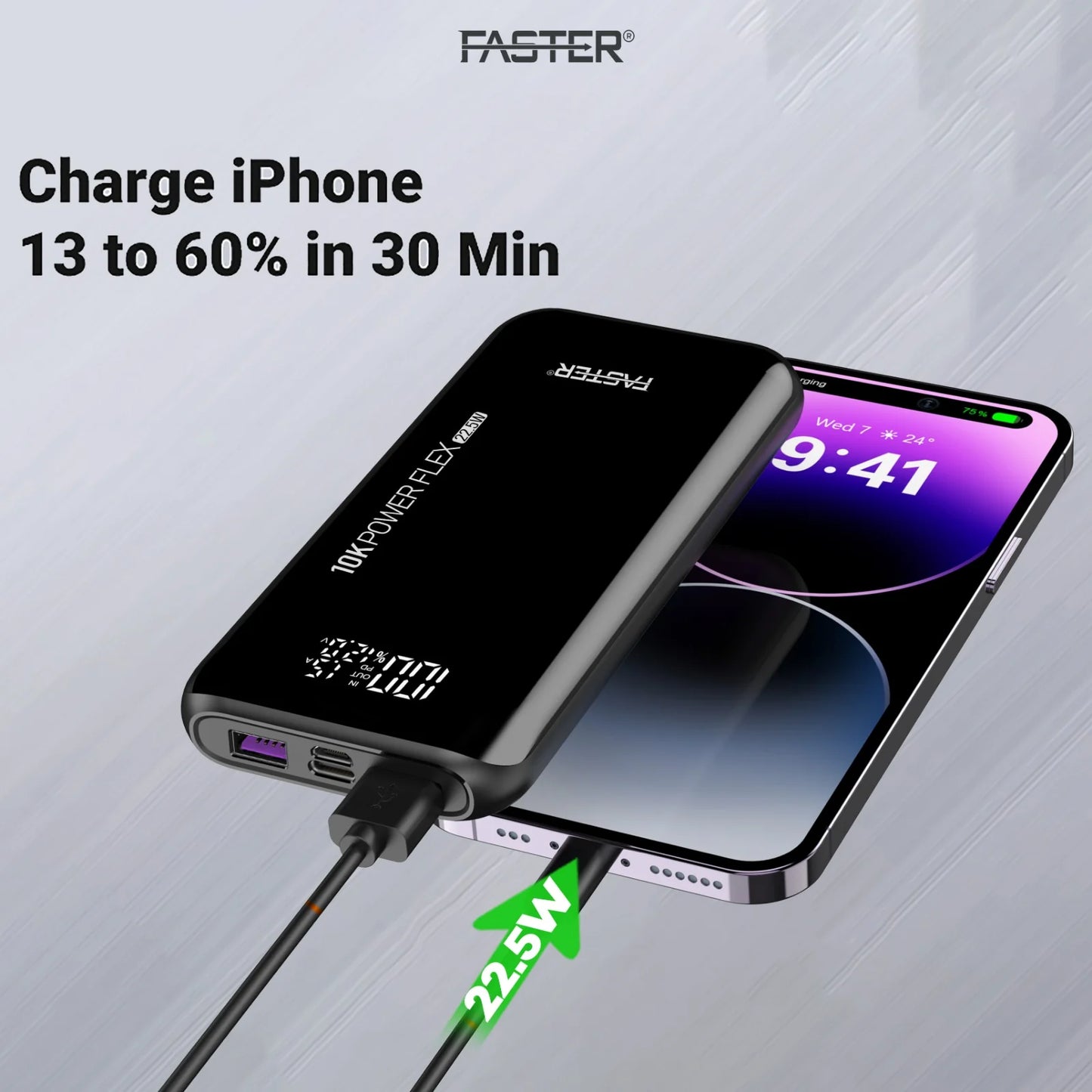 Faster 22.5W 10000mAh Power Bank | PF10K