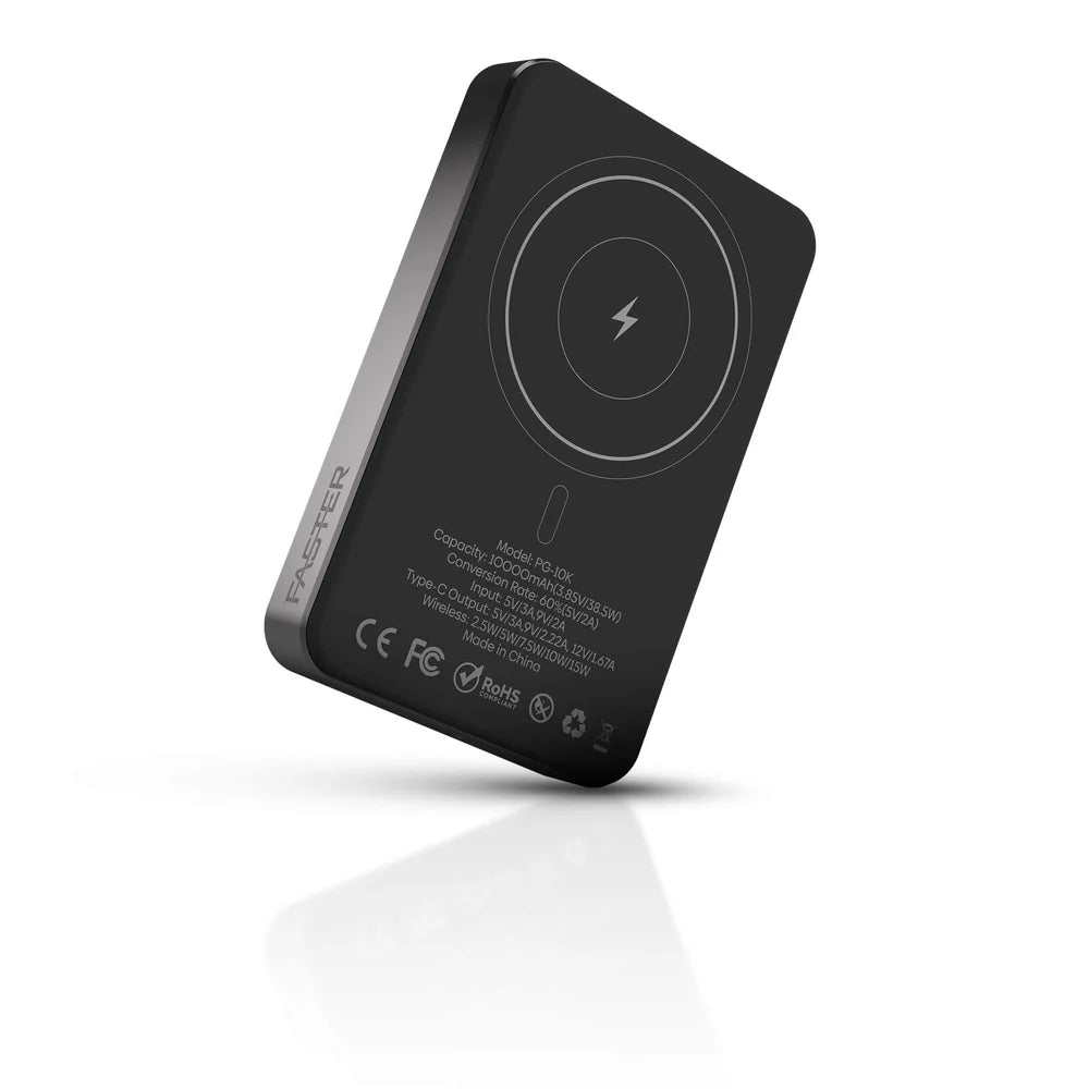 FASTER Power Go 10000mAh Magnetic Wireless Power Bank.