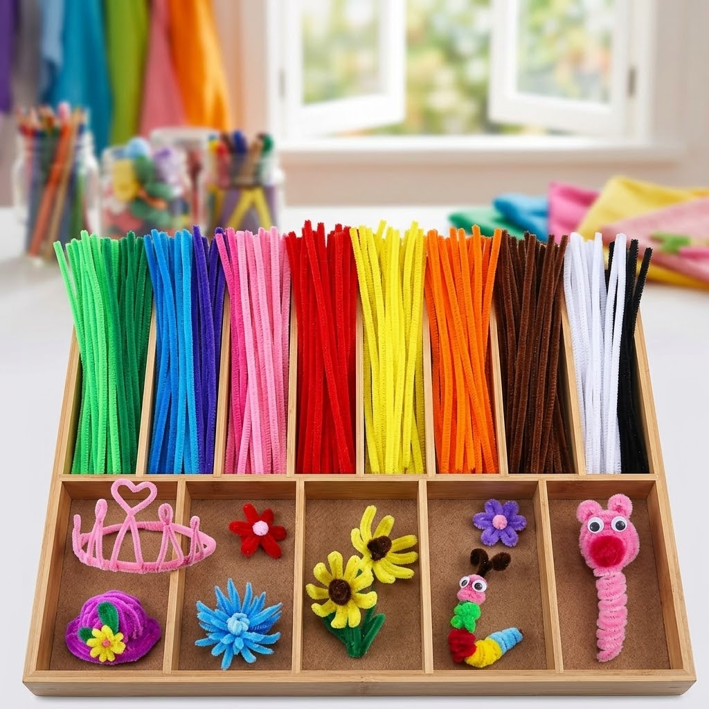 Craft Pipe Cleaner | 1PKT| Single Colour+ Mix