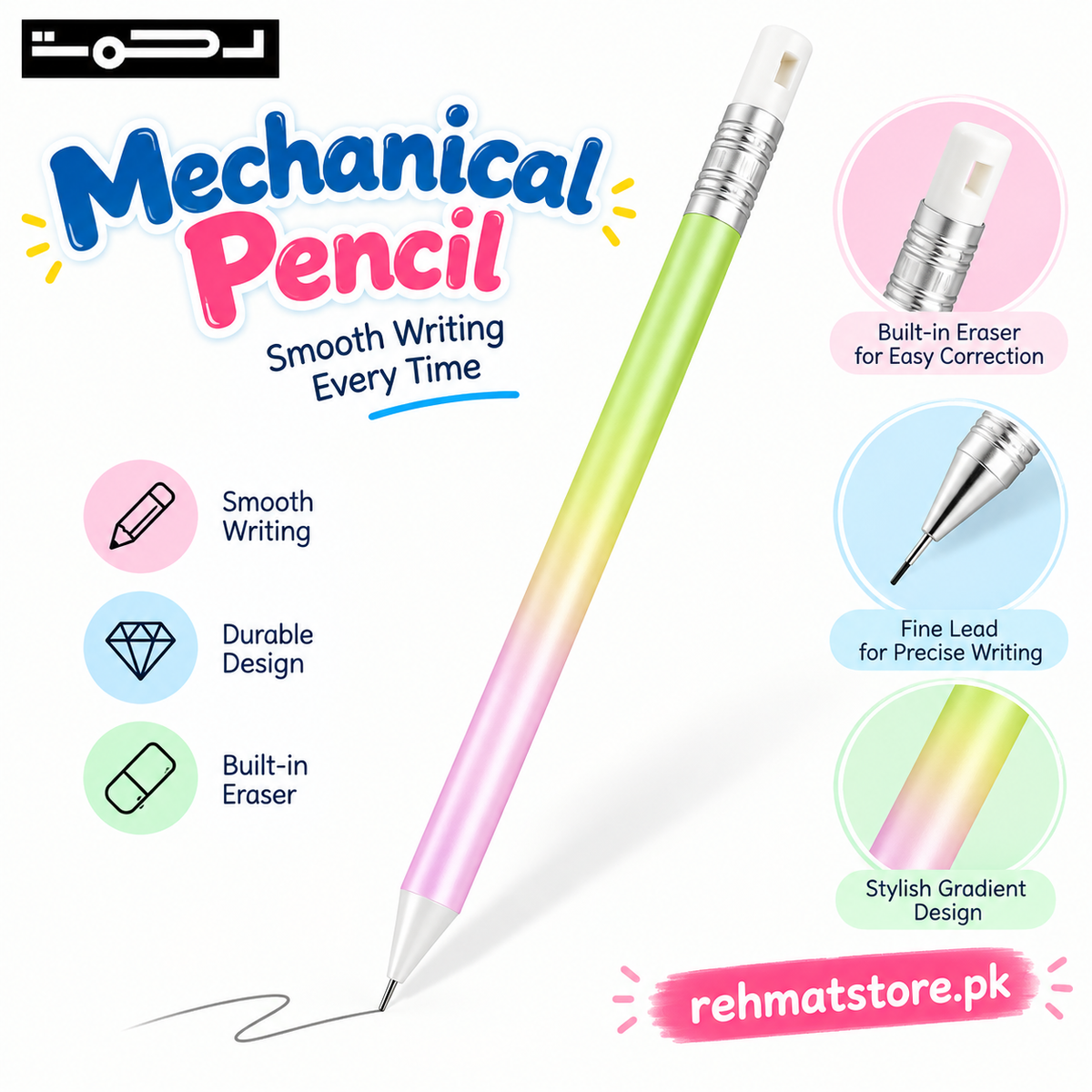 ZHUOBISEN Gradient Pastel Mechanical Pencil | One Piece |