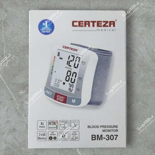 Certeza Mini Digital Blood Pressure Monitoring Apparatus | Wrist Type | BP Set | BM-307