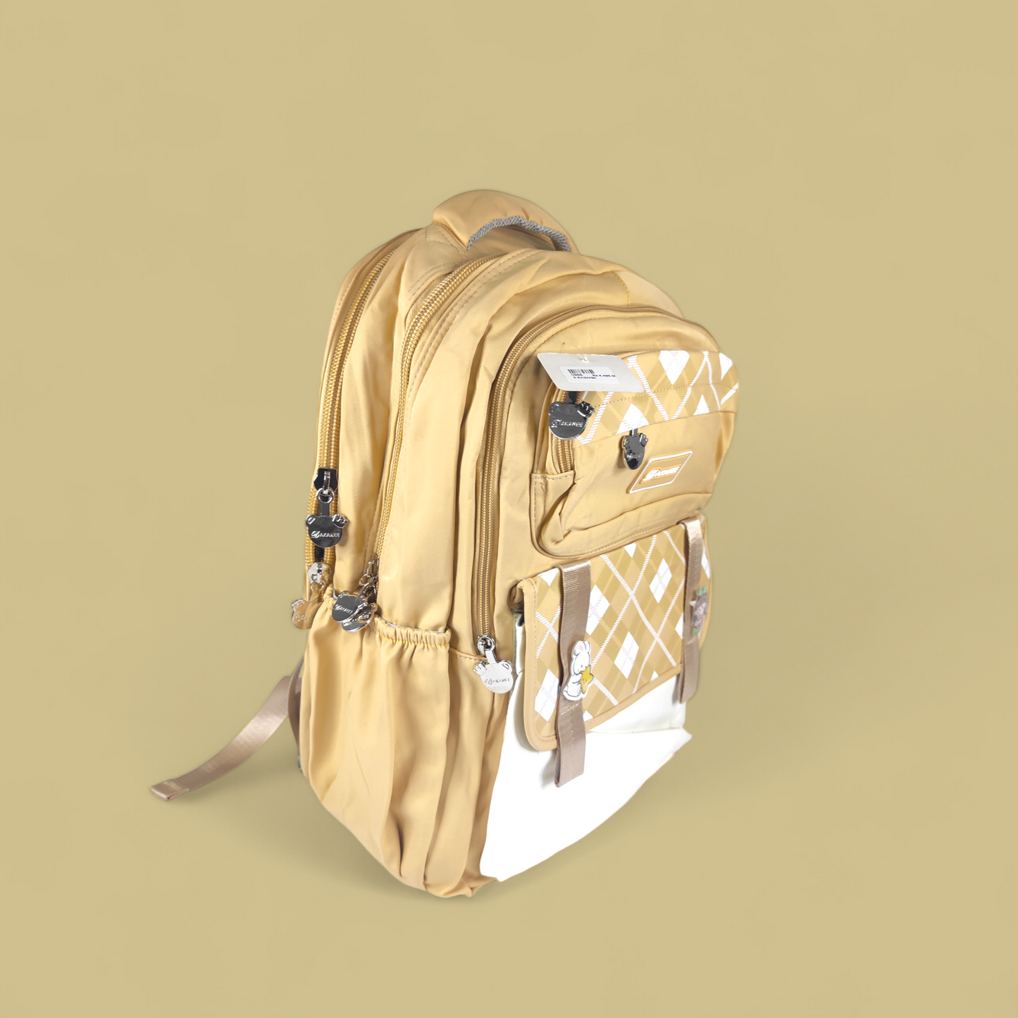 Aesthetic Diamond Design Backpacks | School College Bag | Strong Build | Imported