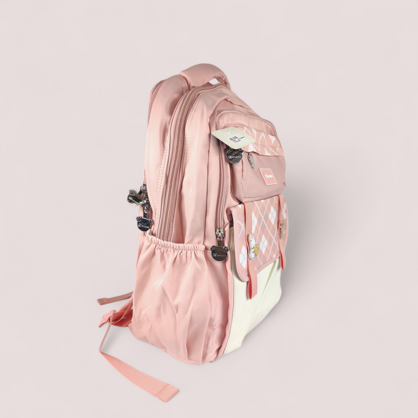 Aesthetic Diamond Design Backpacks | School College Bag | Strong Build | Imported