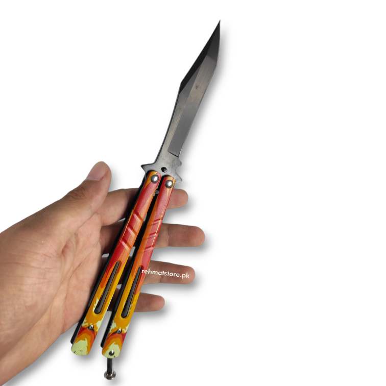 Butterfly Knife | Beautiful Printed | With Hard Cover