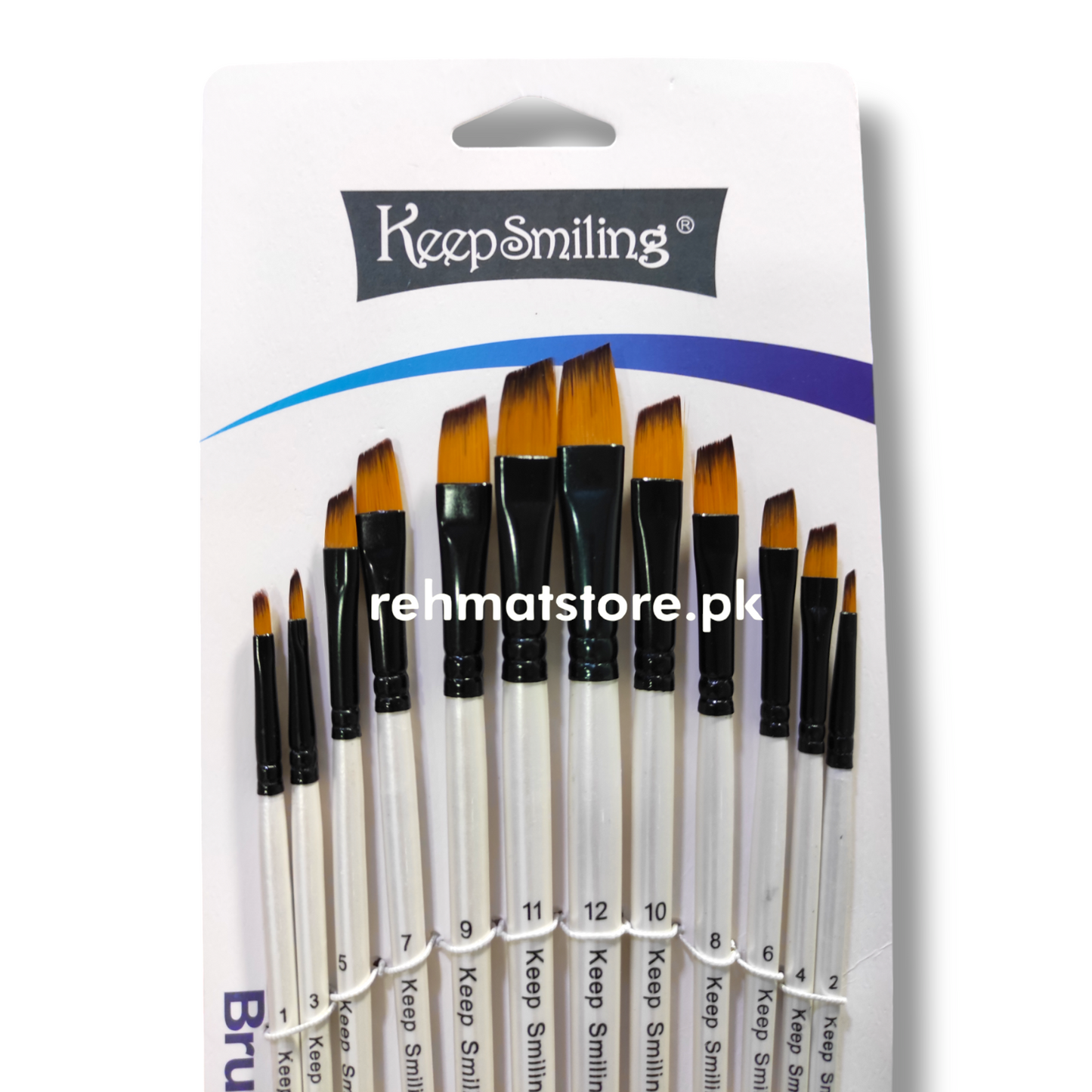 Paint Brush Set | 12 Brushes | Calligraphy Qalam Tip