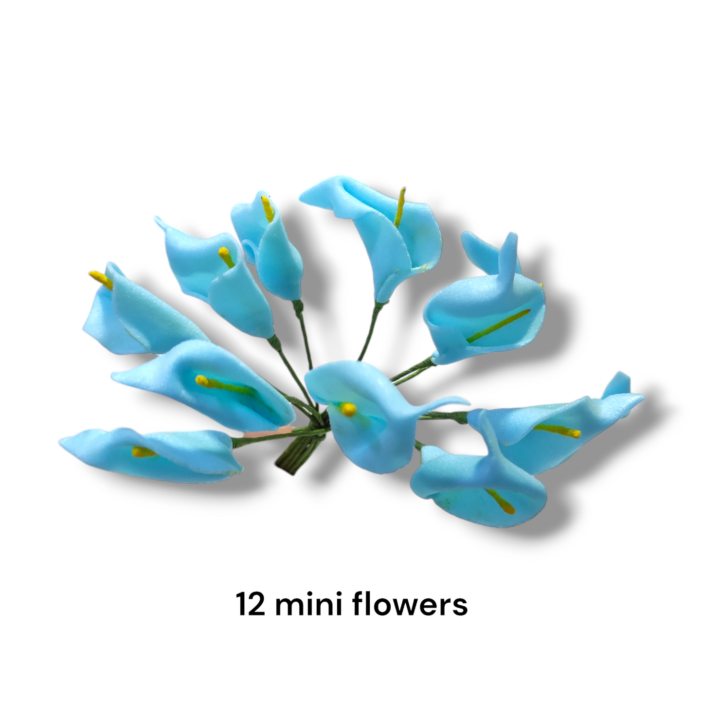 DIY Crafting Foamic Flowers | Decoration Flower Small | Random Color | 12 Mini Flowers