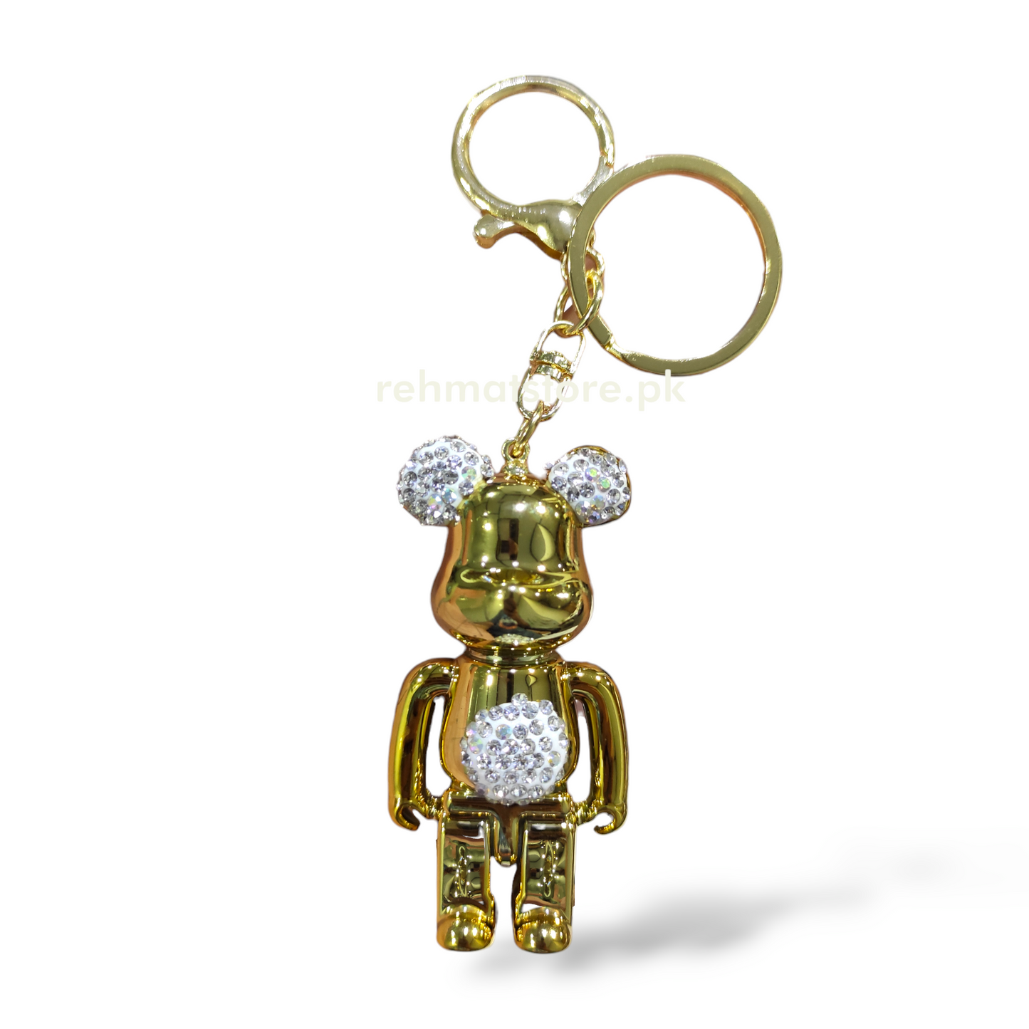 Bear Keychain | Ring and Carabineer | Random Color