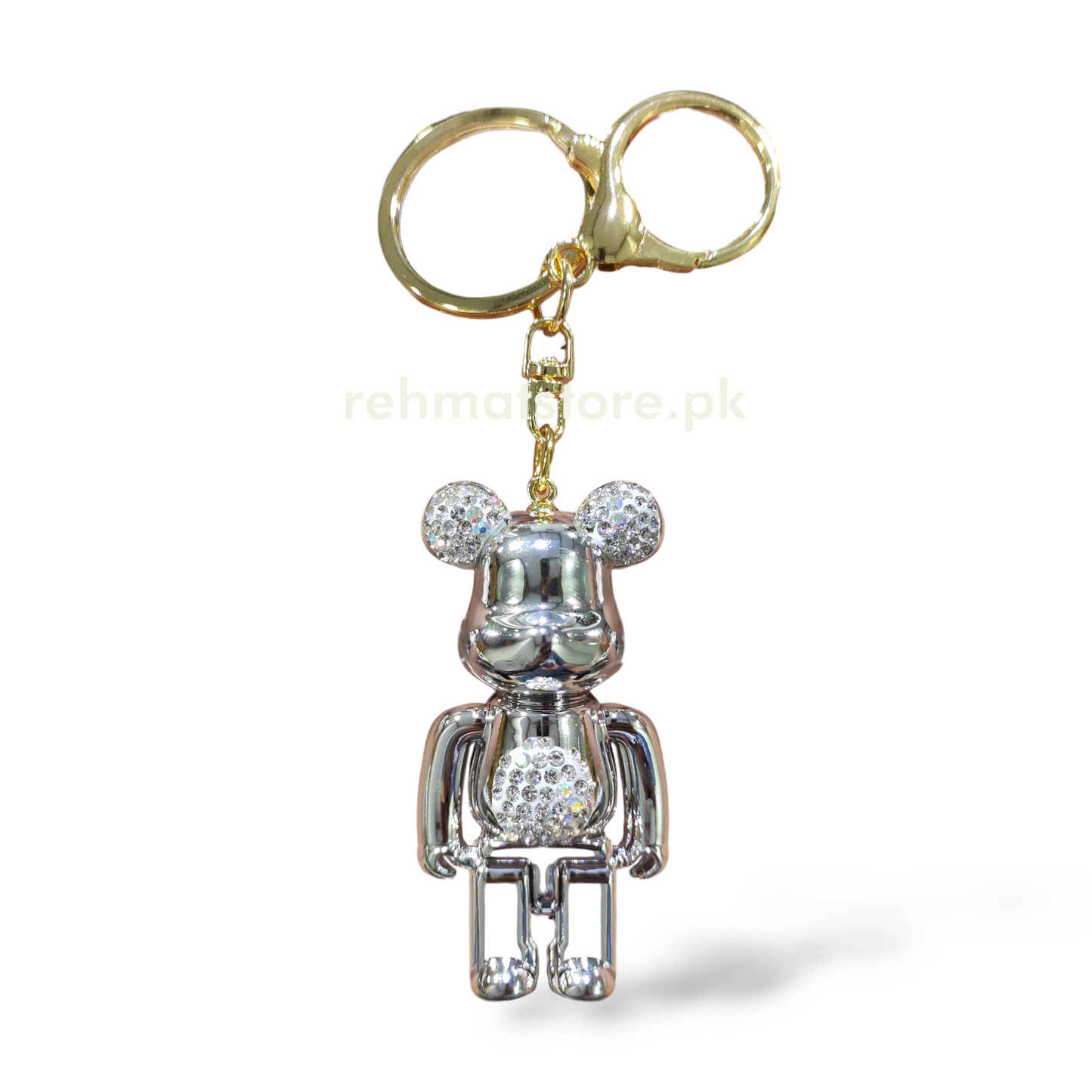 Bear Keychain | Ring and Carabineer | Random Color