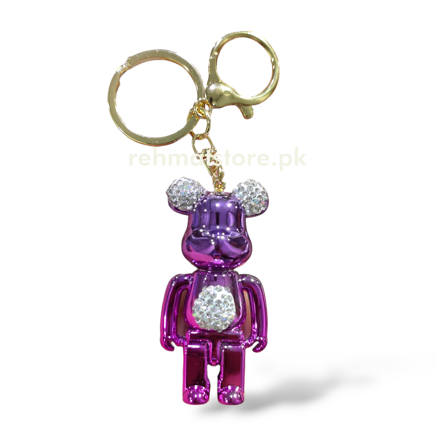 Bear Keychain | Ring and Carabineer | Random Color