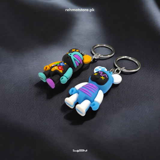 Robot Bear Keychain | Single Ring | Random Color