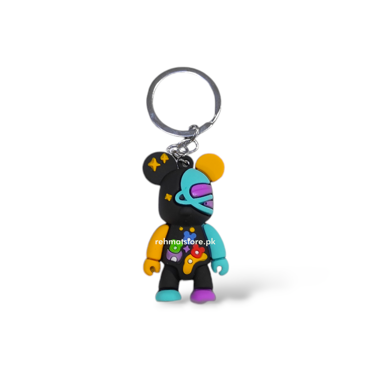 Robot Bear Keychain | Single Ring | Random Color