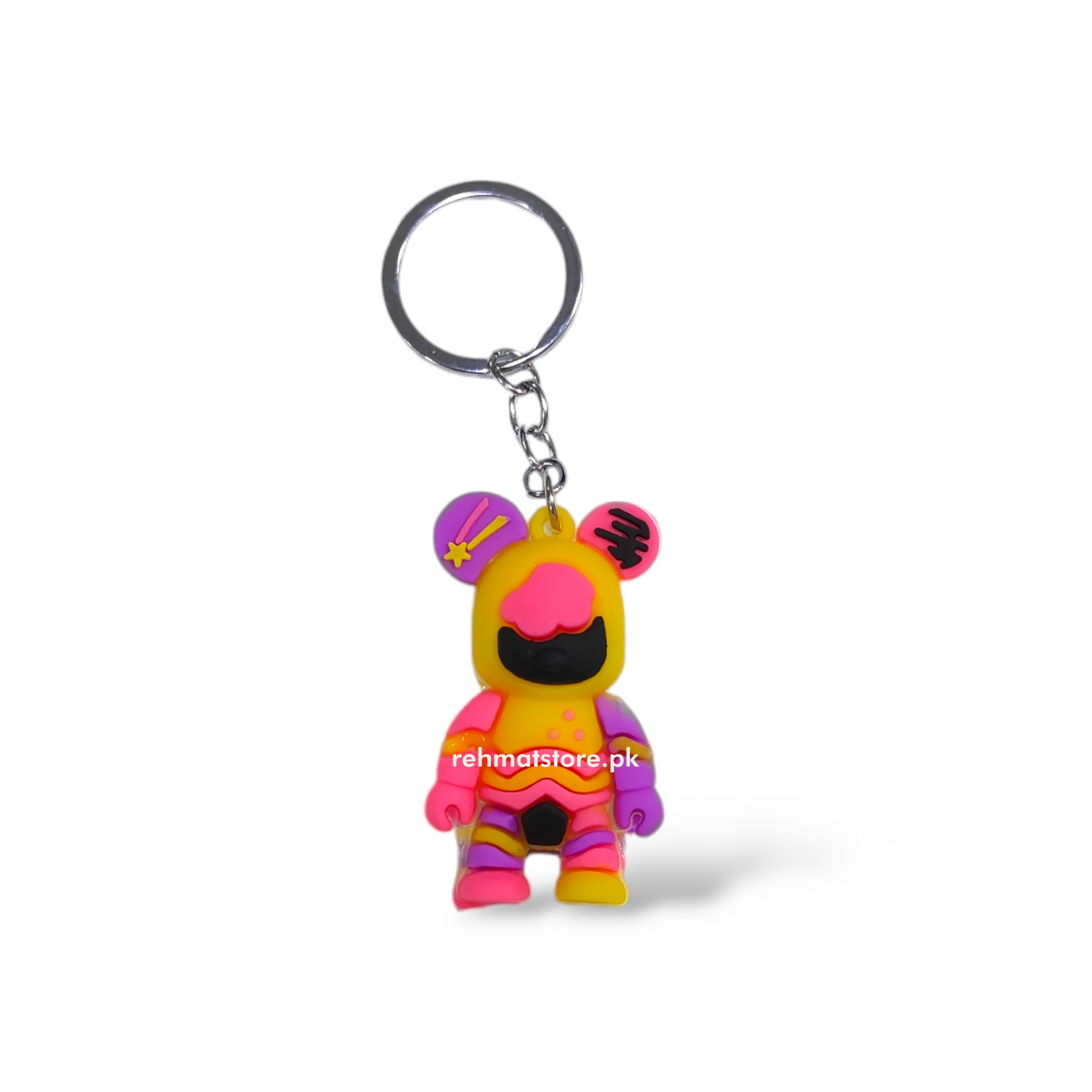 Robot Bear Keychain | Single Ring | Random Color