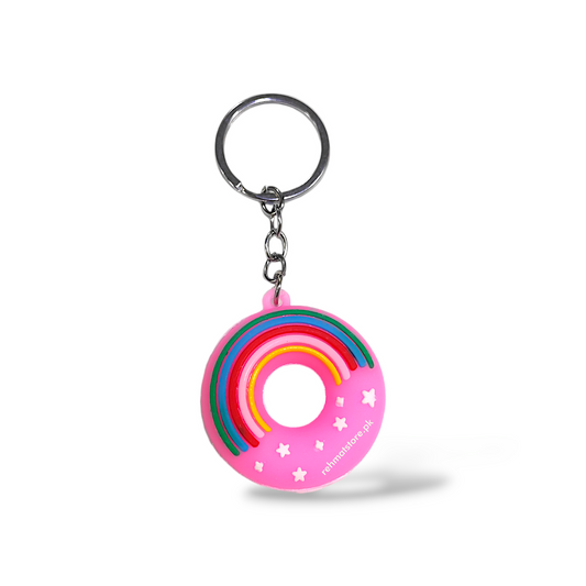 Donut Keychain | Single Ring | Random Color