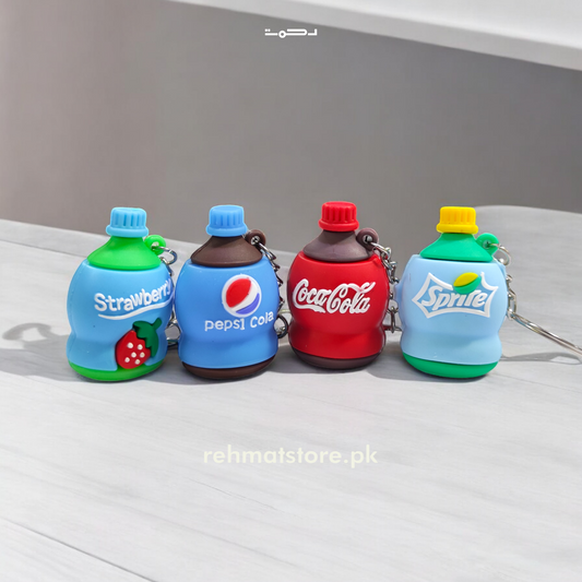 Soda Bottle Keychain | Single Ring | Random Color