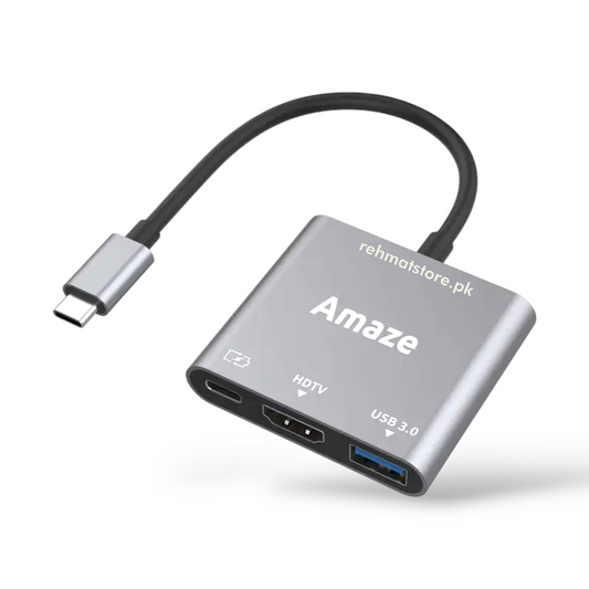 Amaze A313 3-in-1 Type C Hub Adapter