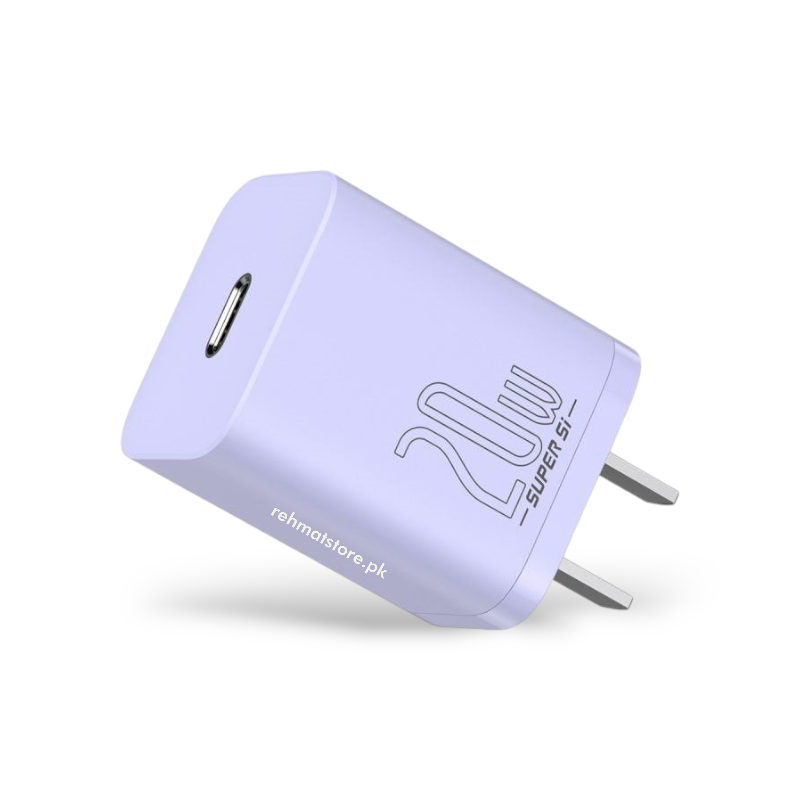 Baseus Super Si 1C 20W Quick Charger Type-C to iP PD | For Iphone 12/13/14 series | CN with 1m Cable