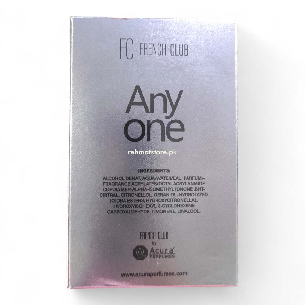 Any One 100ml Men's Perfume | French Club By Acura