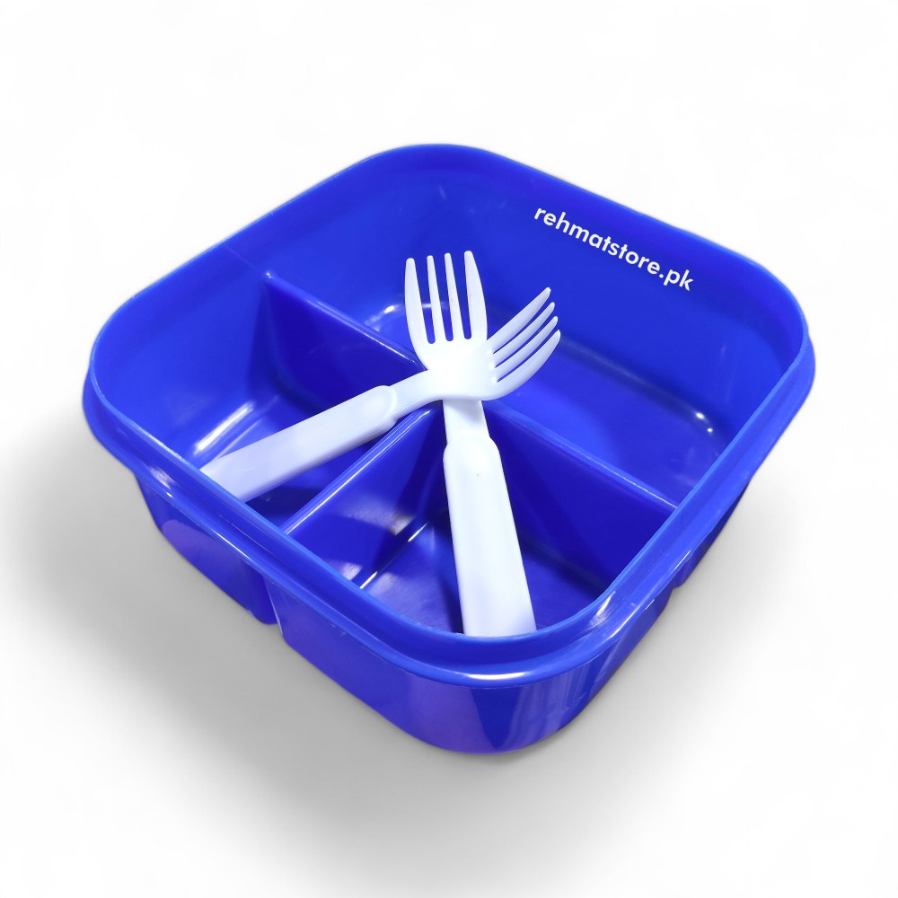 Lunch Box for Kids | 2 Compartments with Spoon and Fork