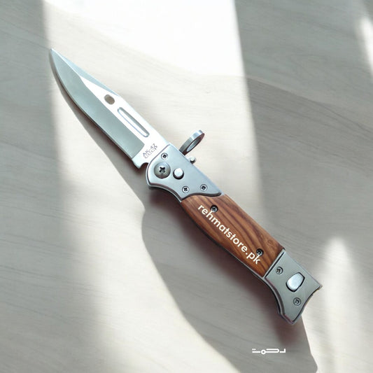 AK47 CCCP Steel Button Folding Knife | 3.6"/8.8"