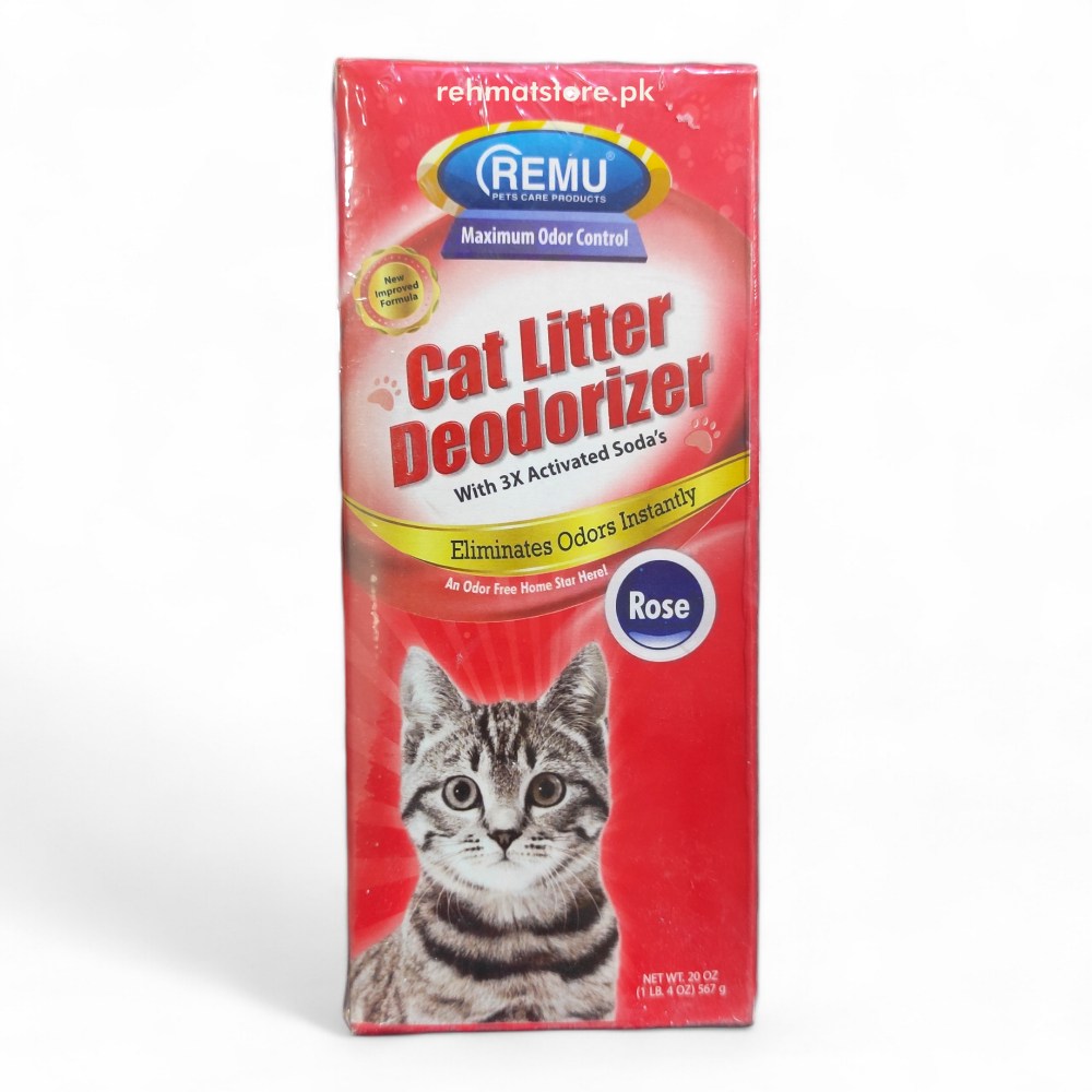 Remu Cat Litter Deodorizer with Activated Soda | Random Color