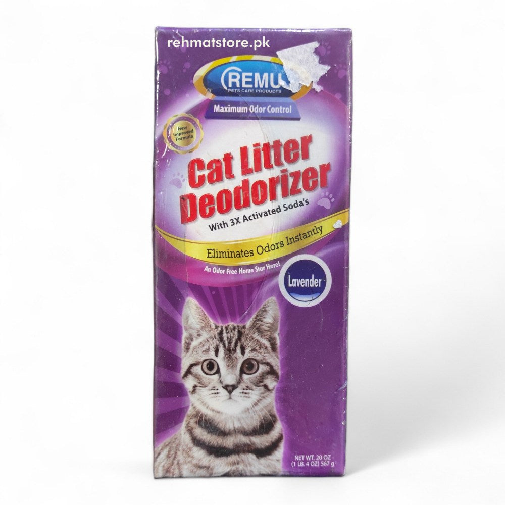 Remu Cat Litter Deodorizer with Activated Soda | Random Color