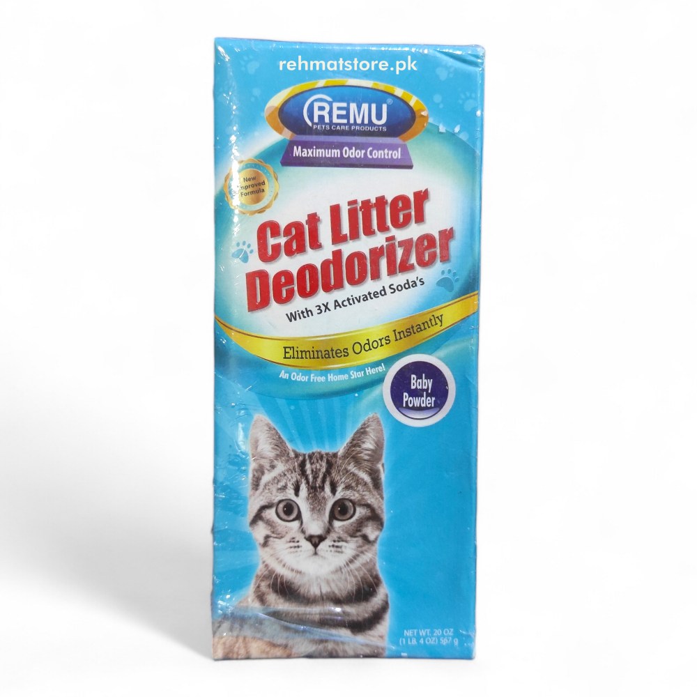 Remu Cat Litter Deodorizer with Activated Soda | Random Color