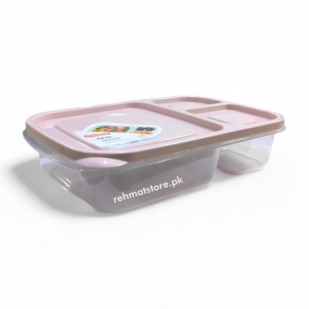 Three Portion Rectangular Lunch Box SAYA